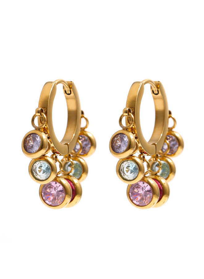LUCY - Earrings Angelica - Gold Multi