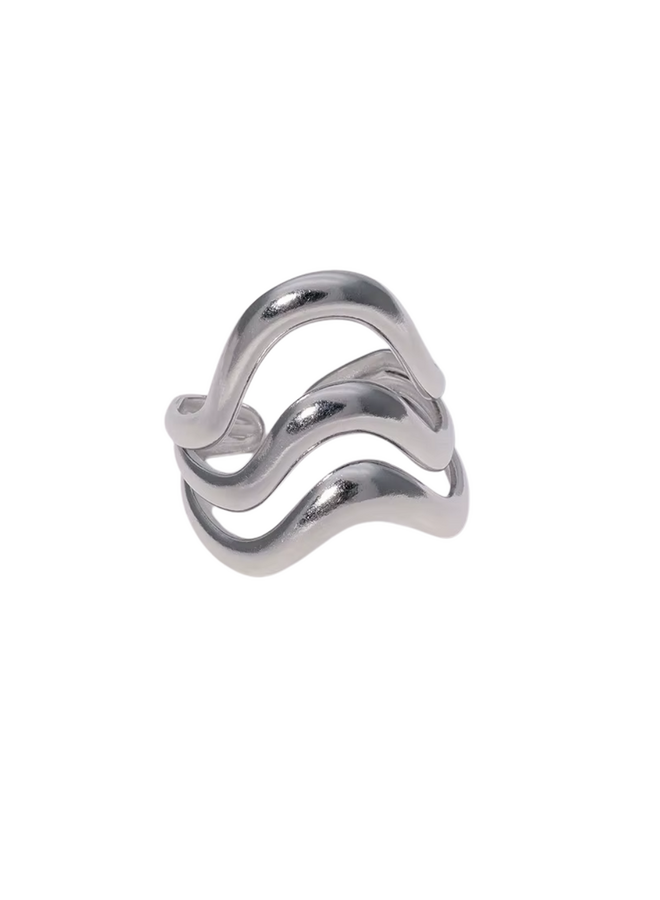 LUCY - Wavy Ring - Silver