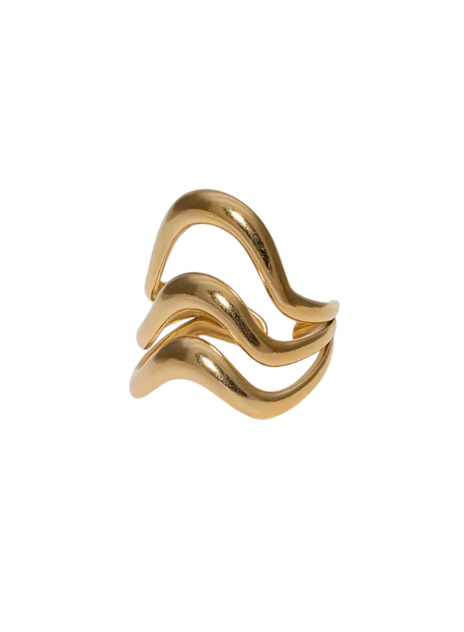 LUCY - Wavy Ring - Gold