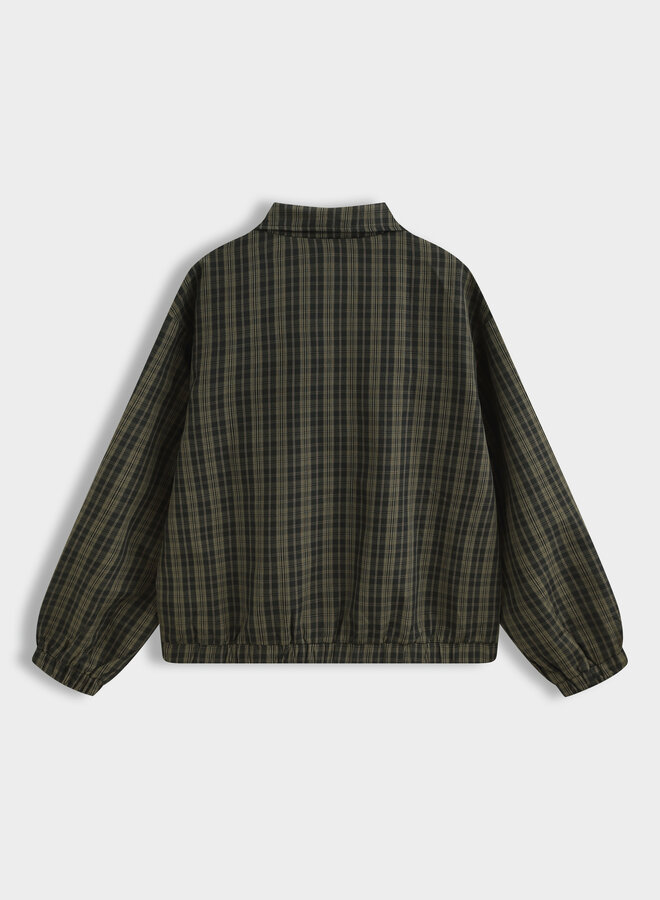 Checkered Bomber Jack - Khaki