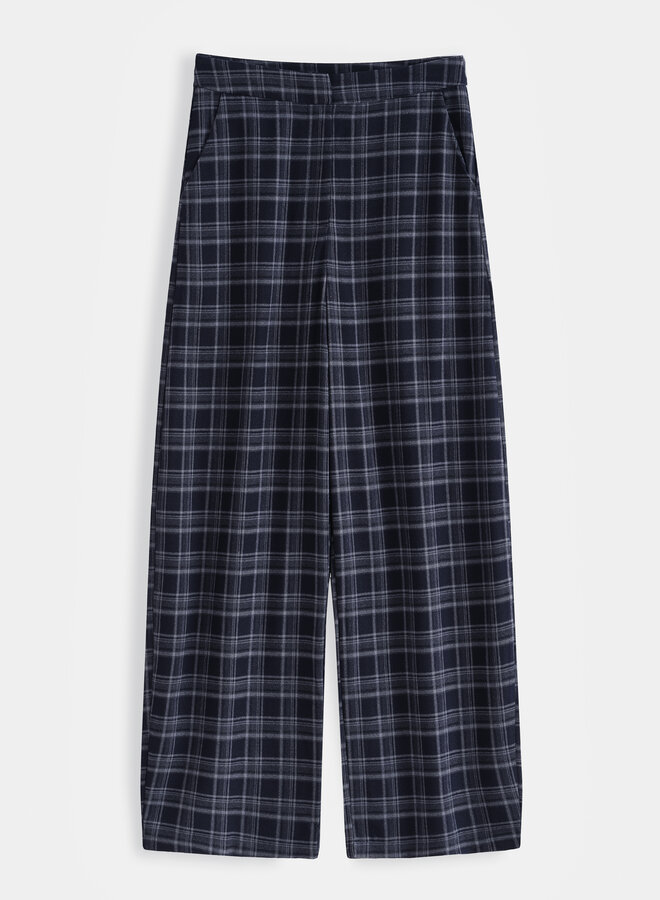 Checkered Pantalon  - Navy