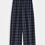 Checkered Pantalon  - Navy