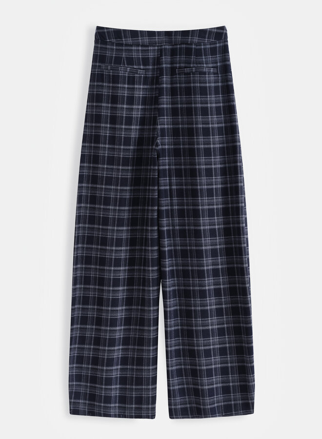 Checkered Pantalon  - Navy
