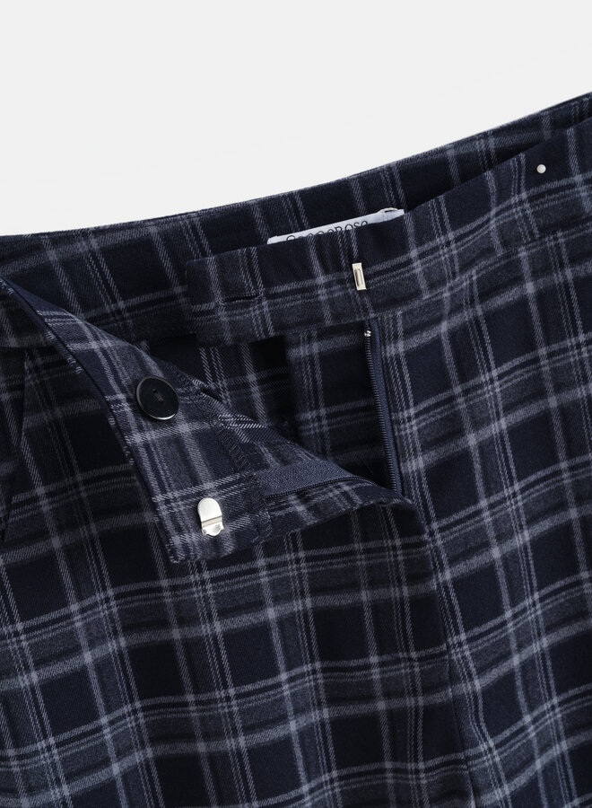 Checkered Pantalon  - Navy