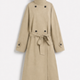 Funnel Neck Trench Coat Lanou - Camel