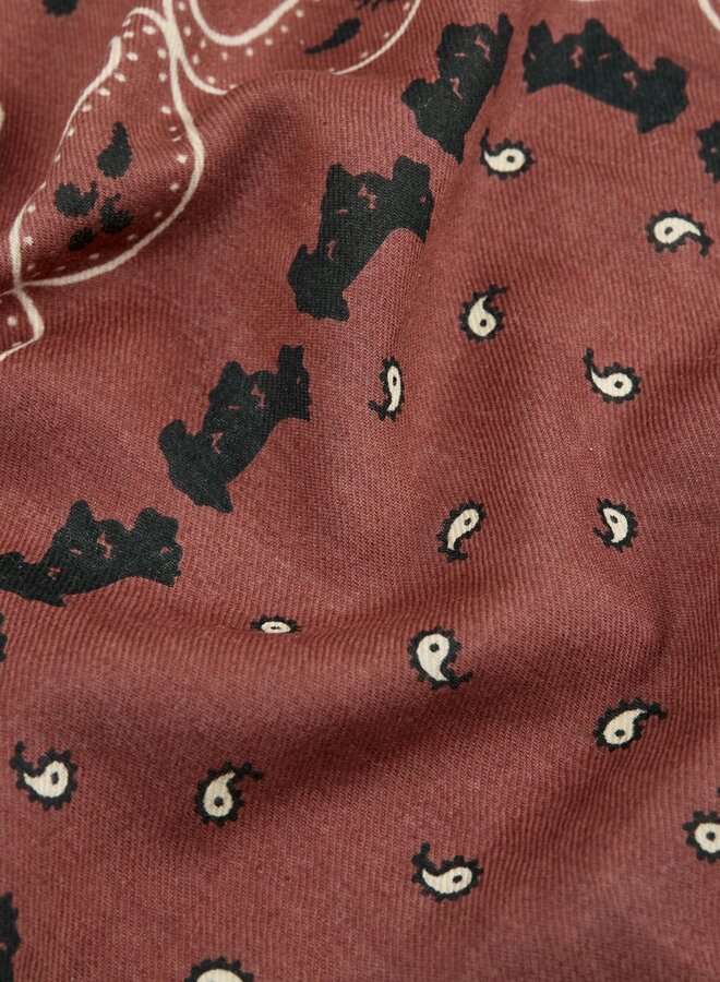 Nice Things - "Poodles Print" Bandana - Chestnut