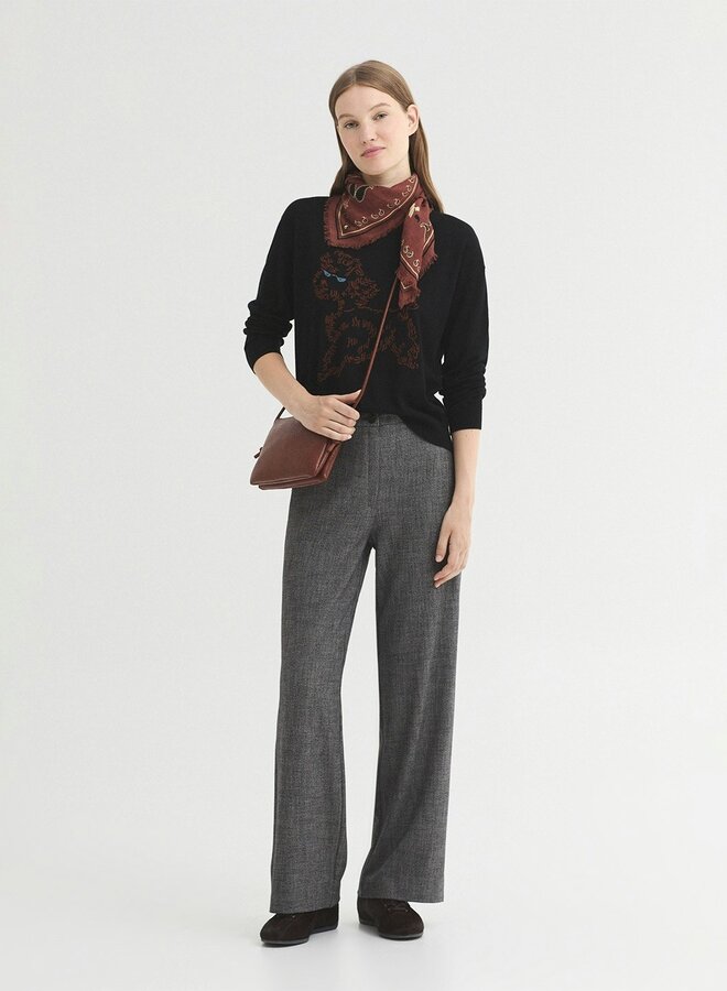 Nice Things - "Poodles Print" Bandana - Chestnut