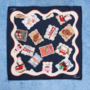 FRNCH - Stamp Scarf - Night Blue