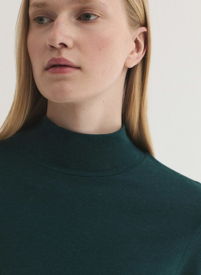 Nice Things - Turtle Neck Wool - Granite Dark Green