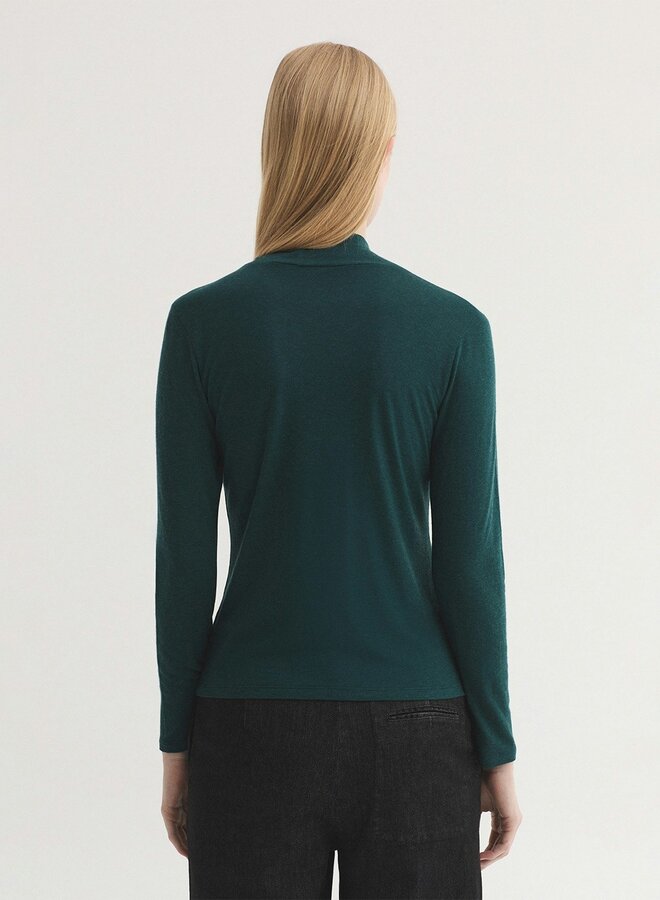 Nice Things - Turtle Neck Wool - Granite Dark Green