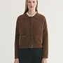 Nice Things - Polo Collar Cardigan - Dark Brown