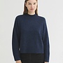 Nice Things - Relaxed Fit Roll Neck Jumper - Ink Blue