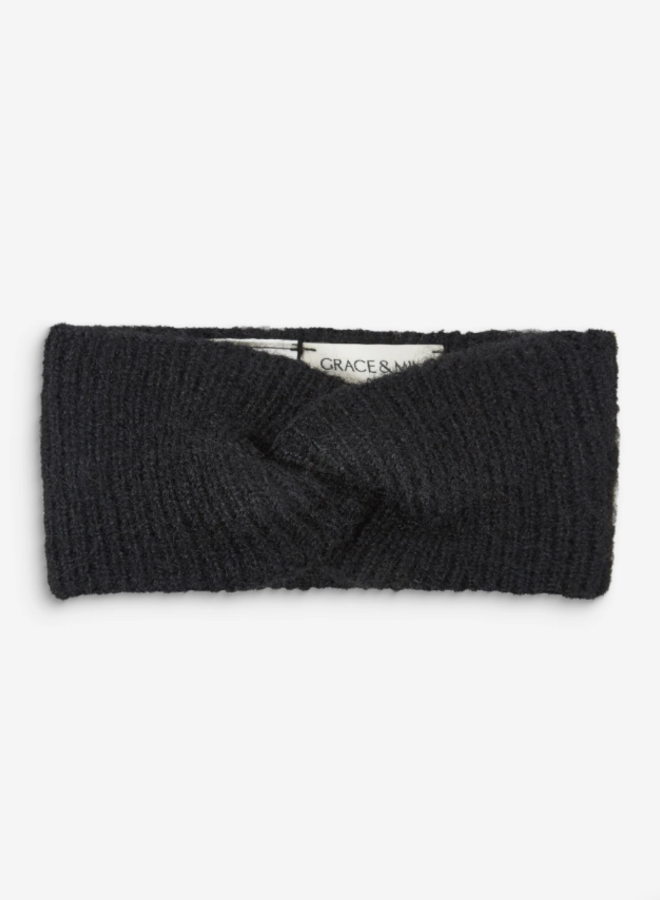 G&M - Knit Headband Auden - Noir