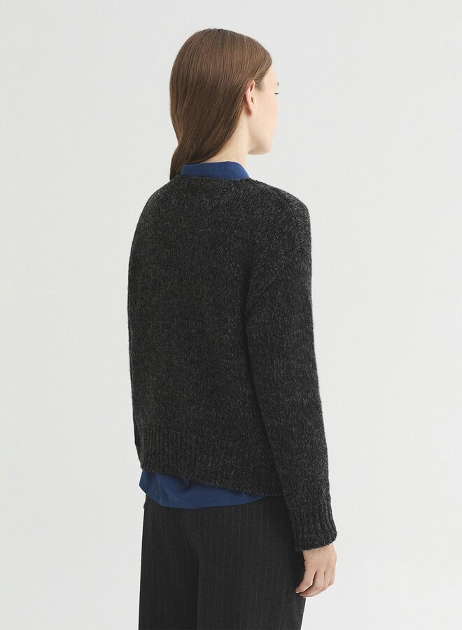 Nice Things - Wool Dog Jumper - Mid Grey