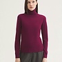 Nice Things - Basic Turtle Neck Sweater - Aubergine Intense