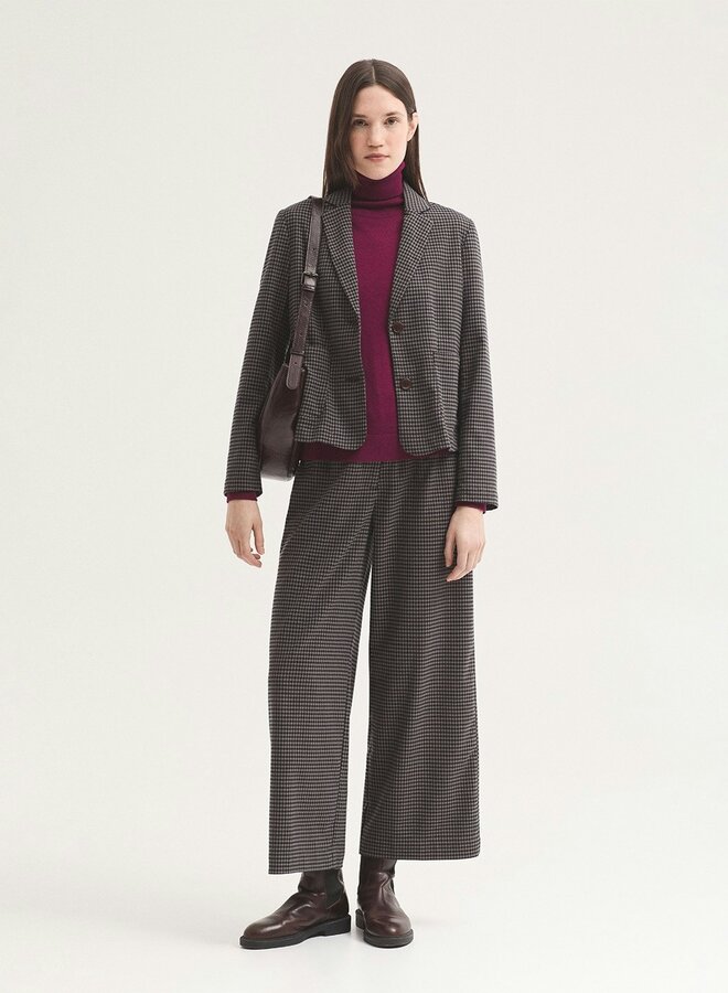 Nice Things - Basic Turtle Neck Sweater - Aubergine Intense