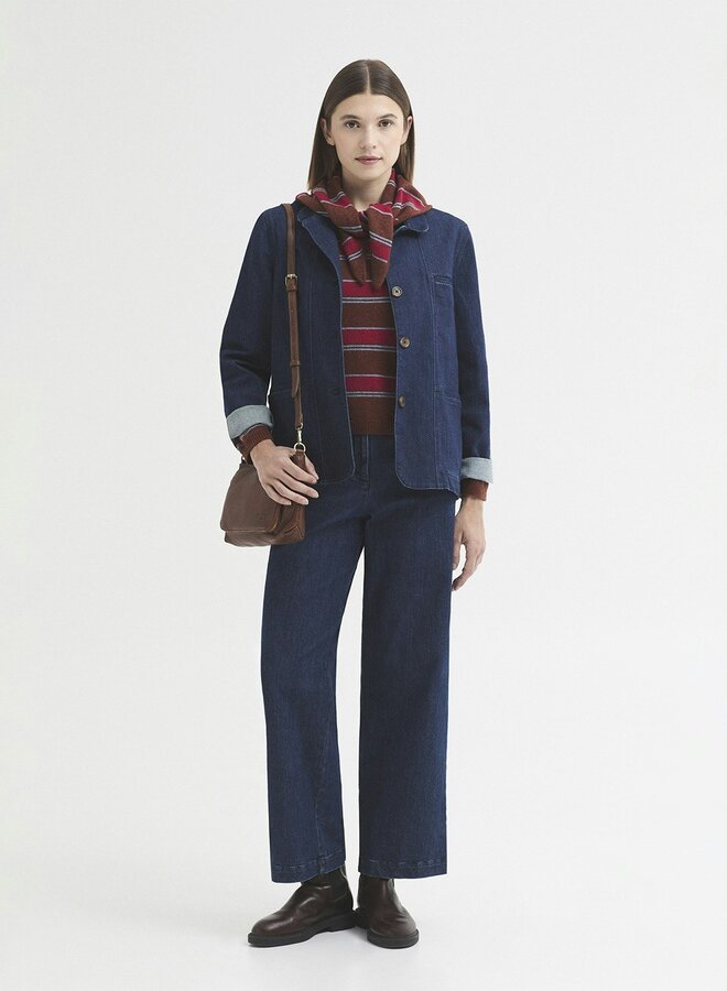 Nice Things - Wool Striped Jumper - Chestnut