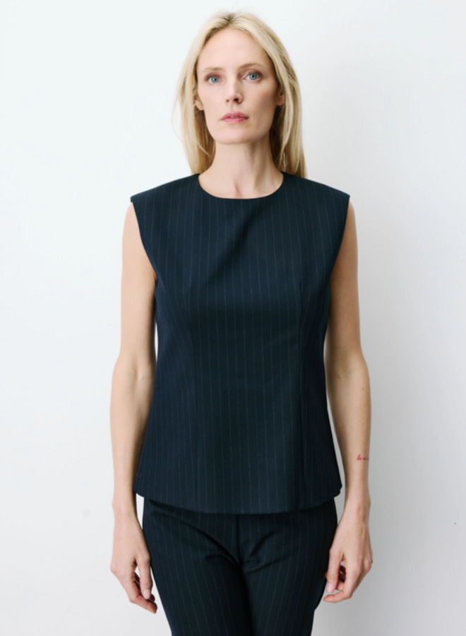 G&M - Striped Backless Top Ariston - Marine