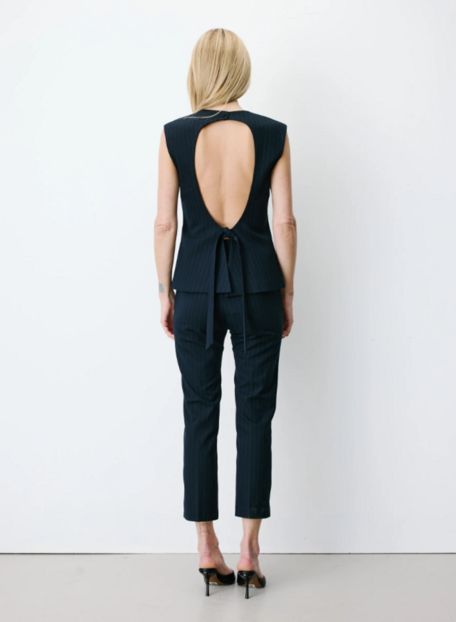 G&M - Striped Backless Top Ariston - Marine