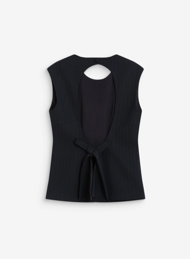 G&M - Striped Backless Top Ariston - Marine