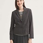 Nice Things - Houndstooth Stretch Blazer -  Brown