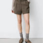 G&M - Houndstooth Tailored Shorts Arsenio - Coffee
