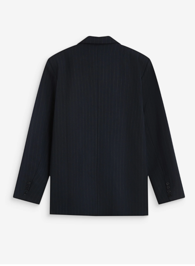 G&M - Striped Double Breasted Blazer Auguste - Marine