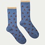 Nice Things - Poodles Print Socks - Medium Light Blue