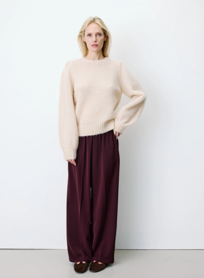 G&M - Sweater With Gathered Shoulders Antoine - Beige