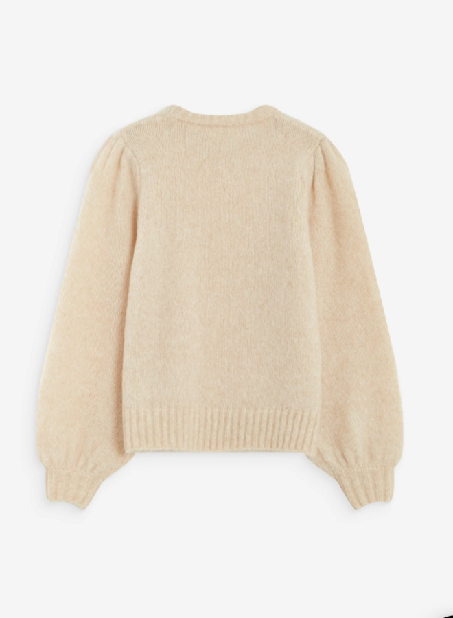 G&M - Sweater With Gathered Shoulders Antoine - Beige