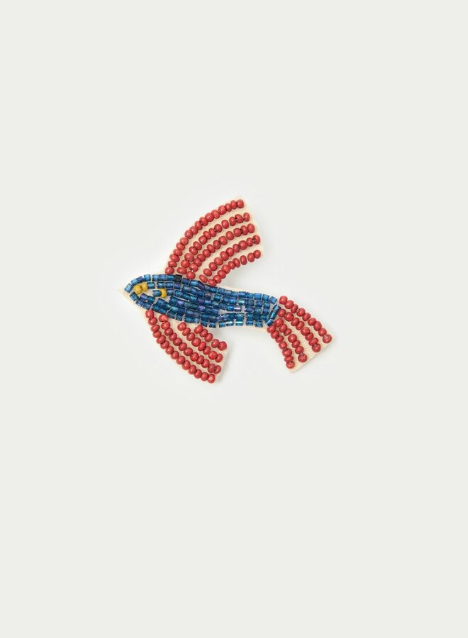 Nice Things - Bird Brooch - Red Beet