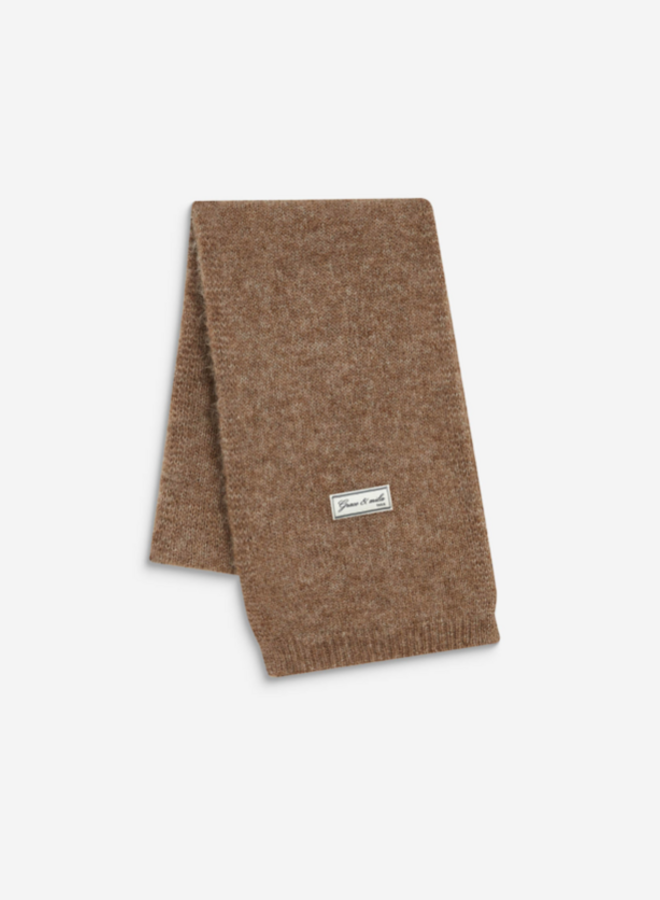 G&M - Alpaca Wool-Blend Scarf Aglae - Camel