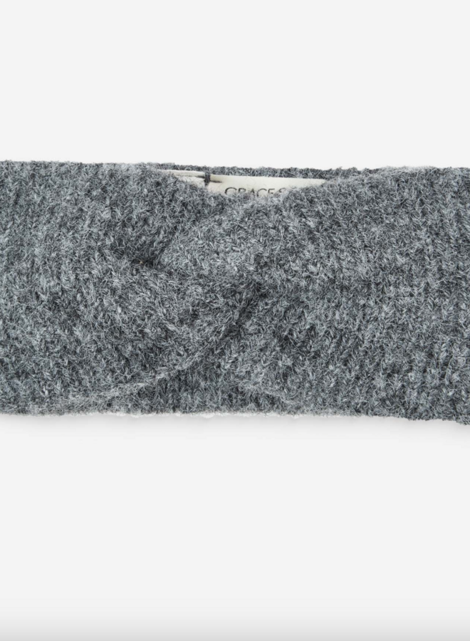 G&M - Knit Headband Auden - Anthracite
