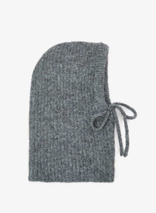 G&M - Wool Blend Balaclava Samurai - Anthracite