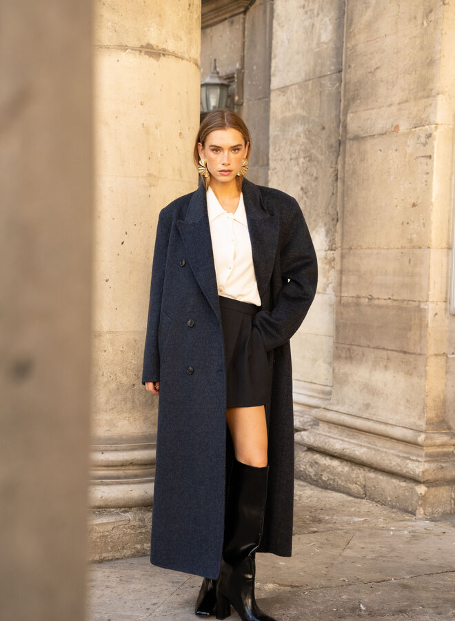 Wool Coat Lilly - Navy