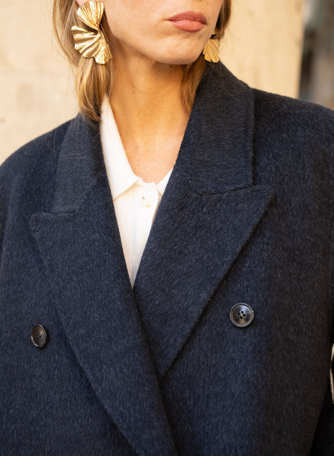 Wool Coat Lilly - Navy