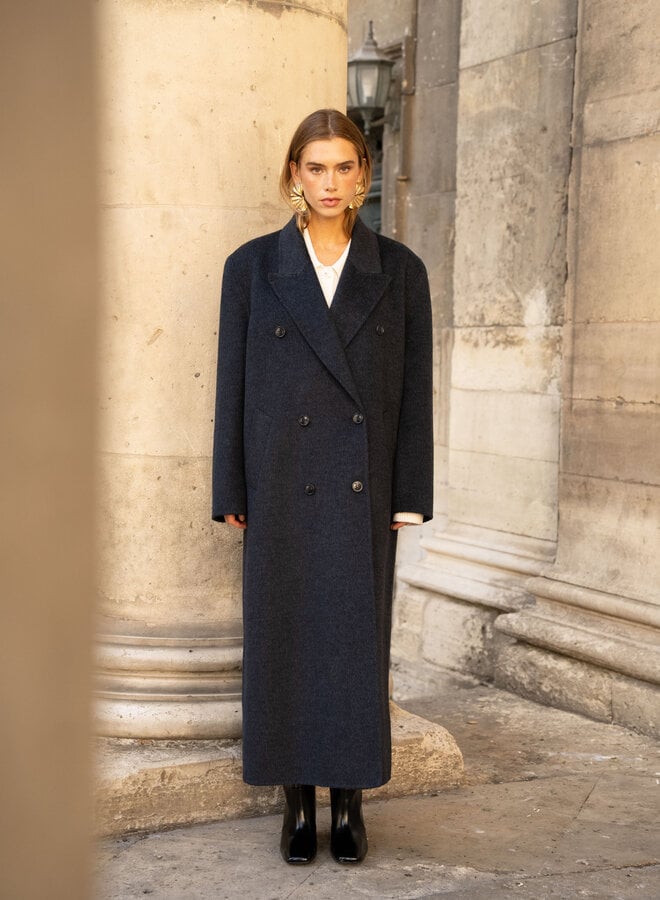 Wool Coat Lilly - Navy