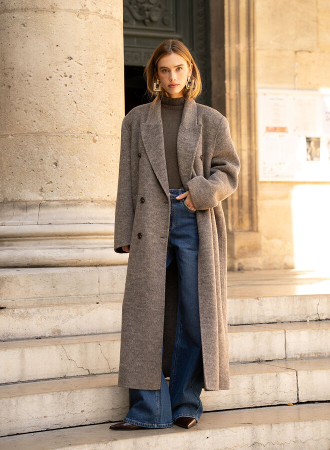 Wool Coat Lilly - Taupe
