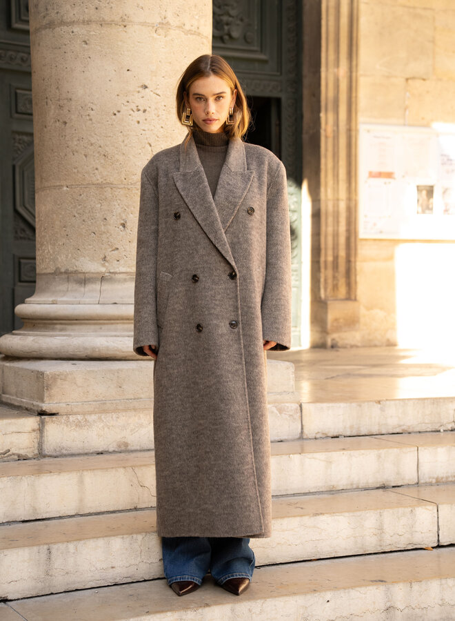 Wool Coat Lilly - Taupe