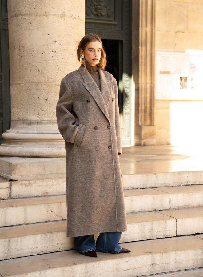 Wool Coat Lilly - Taupe