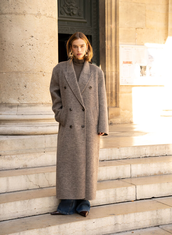 Wool Coat Lilly - Taupe
