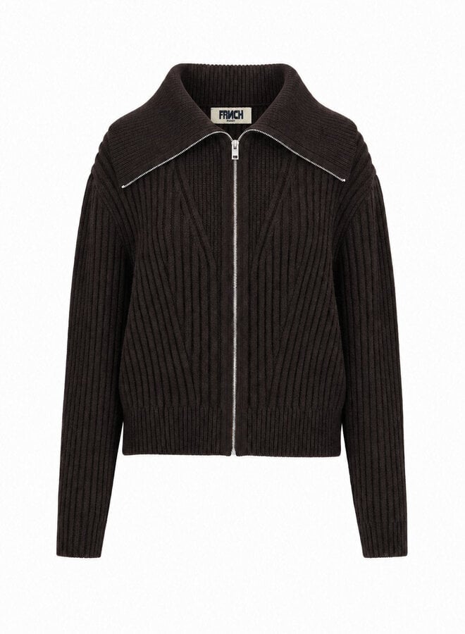 FRNCH - Cardigan Kerkis - Chocolate