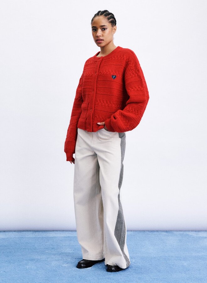 FRNCH - Daigoji Cardigan - Rouge