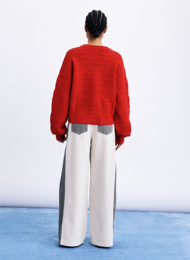 FRNCH - Daigoji Cardigan - Rouge
