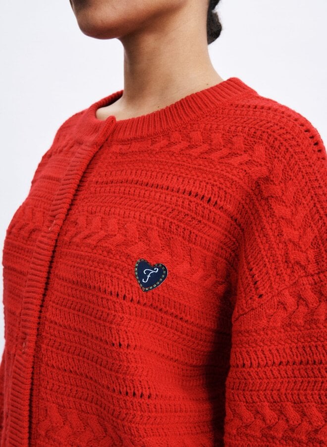 FRNCH - Daigoji Cardigan - Rouge