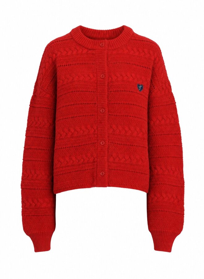 FRNCH - Daigoji Cardigan - Rouge