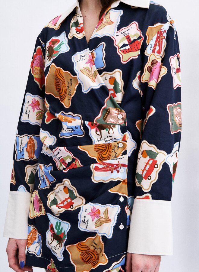 FRNCH - Whitby Dress Stamps  - Navy