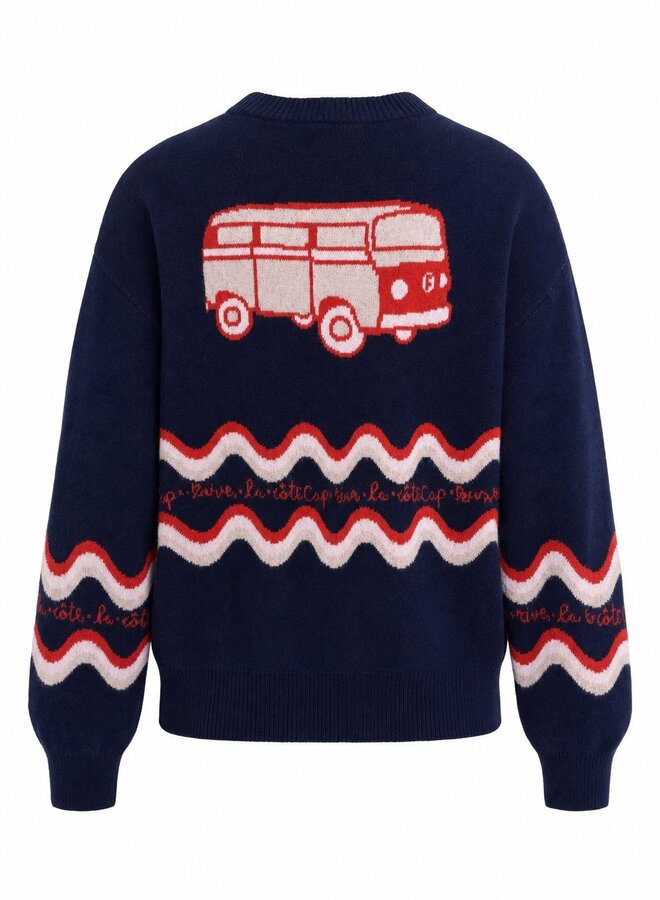 FRNCH - Cardigan Roadtrip - Navy