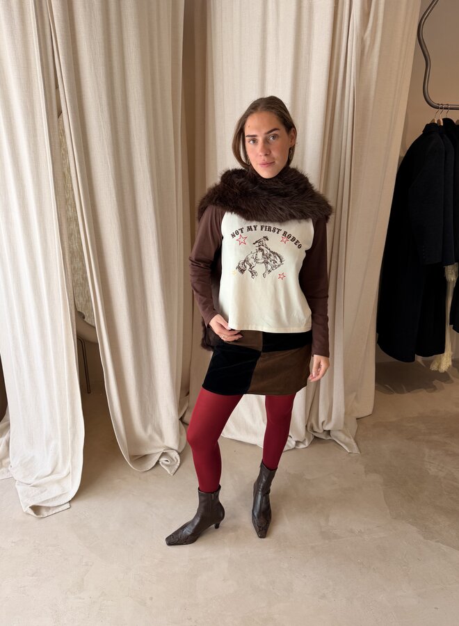 Not My First Rodeo T-Shirt - Beige/Brown