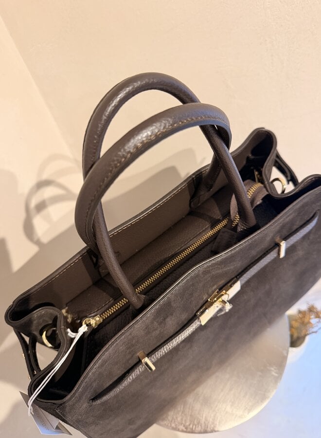 Suede Bag Lilly - Brown